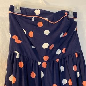 Strapless Dress Polka Dot